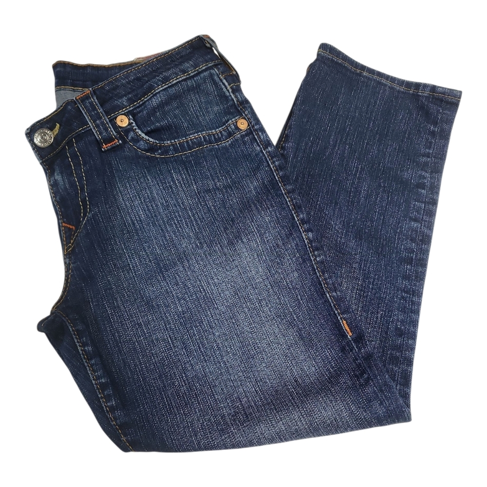 True Religion Dark Blue Ankle Jeans